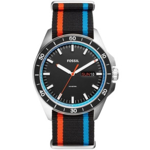 Uhrenarmband Fossil FS5258 Textil Mehrfarbig 22mm